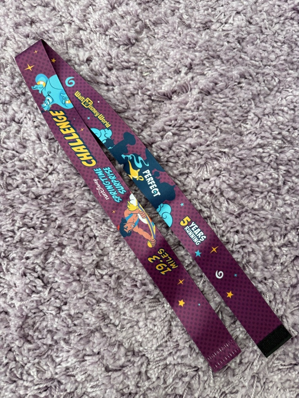 Disney Perfect Challenge lanyard with Aladdin Graphics